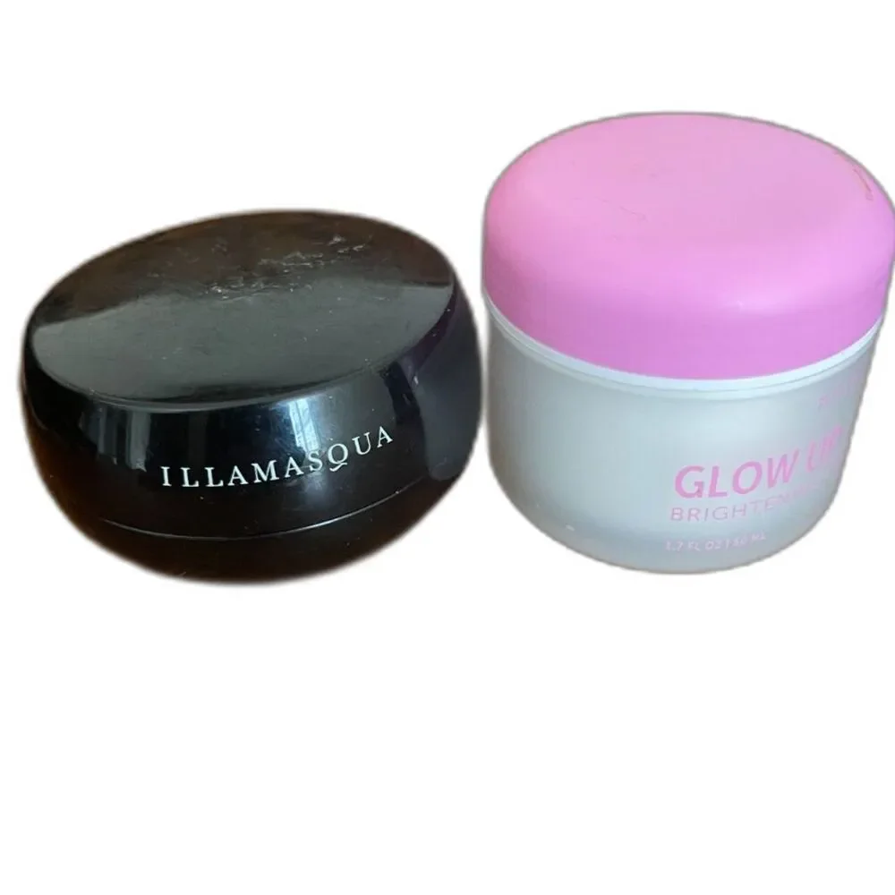 Lot 2 Illamasqua HYDRA VEIL Rehydrating Gel Primer & Glow Up Moisturizer 1oz New
